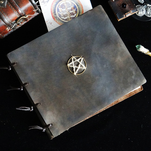 所罗门之钥魔法主题复古头层牛皮手工文艺礼品个性定做记事本手账