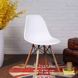 简易白色椅子座椅实木腿餐椅会议椅书桌椅简约餐厅椅北欧风写字椅