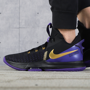 nike耐克男鞋2021春季新年款紫金配色詹姆斯12代运动篮球鞋cq9381