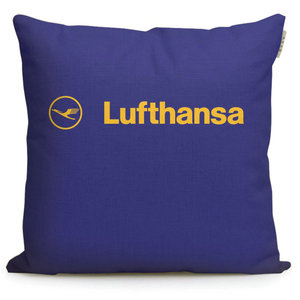 德国汉莎航空纪念品Lufthansa周边定制午休枕头汽车靠垫沙发抱枕