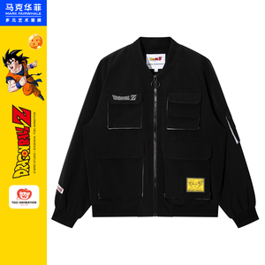 马克华菲x七龙珠联名系列夹克男2021春新款动漫印花外套