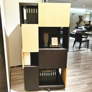 楷模单个书柜转动书柜dg16简约书房收纳柜展示柜