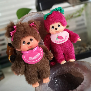 日本正版萌趣趣蒙奇奇monchhichi 基本款限定钥匙挂件 包挂饰现货