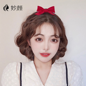 陈小纭同款假发女短卷发羊毛卷蓬松自然少女圆脸真人发丝全头套式