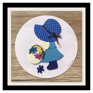 【免剪裁模板】 diy手工布艺儿童亲子拼布材料包布贴画小苏蓝