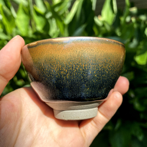 000人付款淘宝【观赏】天予窑刘钦莹石桥窑铁胎斗笠听唐一套花儿