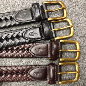 polo编织皮带