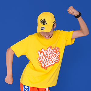 少儿bboy短袖街舞嘻哈套装演出服breaking儿童衣服表演服男童t恤