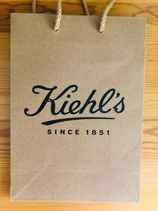 来自专柜kiehl's/科颜氏/契尔氏纸袋购物包装礼品手提化妆品中号