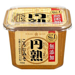 日本进口 ひかり味增 无添加生味噌减盐 円熟高汤信州味噌 750g