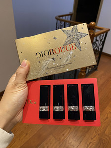 现货dior迪奥2020圣诞限量mini哑光持久口红套盒999/772/555/434