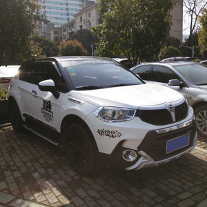 中华v3改装悬浮车顶全景天窗超高亮黑abcd柱尾翼车身改色黑顶贴膜