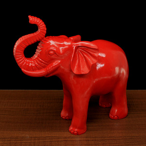 朱砂家居办公室饰品镇宅吉象大象店铺招财聚吉祥如意摆件开业礼品
