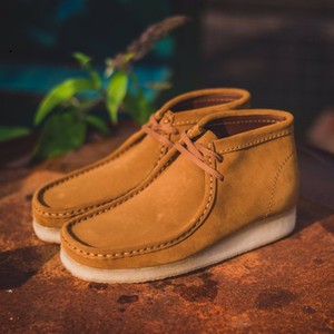 现货 其乐袋鼠靴 clarks originals wallabee复古靴 生胶底袋鼠靴