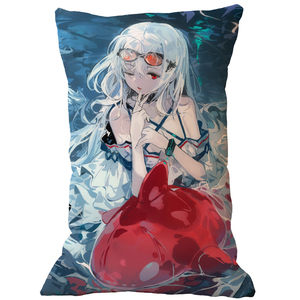 浊心斯卡蒂抱枕明日方舟二次元靠枕skadi动漫毛绒靠垫套周边定制