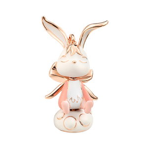 星际熊埃莉诗兔毛衣链长款甜美卡通兔子吊坠百搭挂件