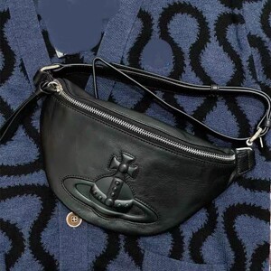 西太后chelsea浮雕土星logo腰包休闲时尚运动机车小包斜挎单肩包