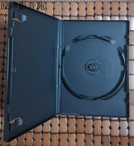 进口黑色DVD盒子 光盘单碟盒 内外可插封面 品牌 收纳塑料盒 光碟