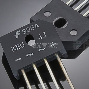 仙童kbu4j整流桥 4a 600v 四脚直插扁桥全新原装正品进口库存桥堆