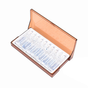 pc137避光针剂盒茶色粉剂盒车装药品盒急救车收纳盒2ml医用塑料盒