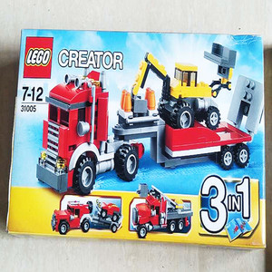 乐高益智lego积木31005玩具建筑运输车creator拼插装小颗粒三合一