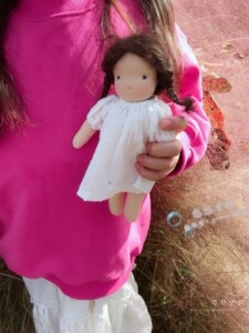 华德福娃娃 天然羊毛娃娃北欧娃娃手作娃娃20厘米小娃娃