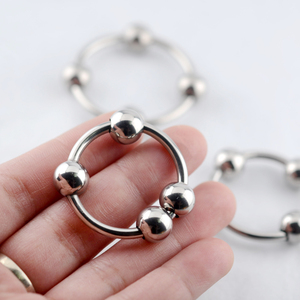 免穿孔穿刺饰品大内径阴环钛钢欧美情侣贞洁男女私处穿孔深pa系带