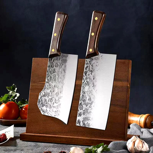中式手工锻打锤纹菜刀家用超锋利手工开刃切片刀砍大骨刀妈呀菜刀
