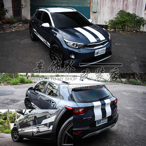 适用于起亚奕跑智跑引擎盖运动拉花kx5kx7suv侧裙机盖装饰车贴纸