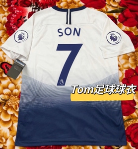 全新1819热刺主场欧冠决赛版球衣孙兴慜凯恩短袖足球服阿里热