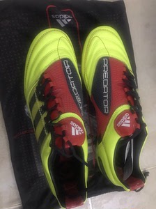 adidas猎鹰10代足球鞋,哈维配色荧光绿,绝版纯新,本人