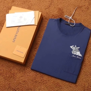 lv 动物园 口袋 短袖 犀牛