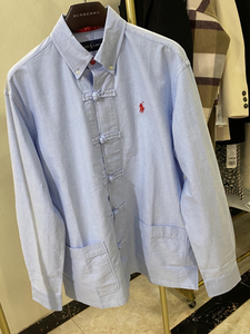 ralph lauren x clot 陈冠希联名款唐装衬衫