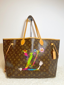 lv 中古 村上隆 太阳花neverfull购物袋 大号 尺