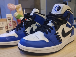 耐克aj蓝白小闪电73宋茜同款,码段37.5,正品,购于"毒"