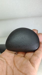 粉丝福利#放漏 橘皮纹乌金墨玉 渭河黑乌金原石手把件,渭河