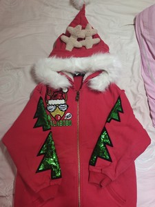 lalabobo   圣诞麋鹿棉服外套 圣诞限定款
