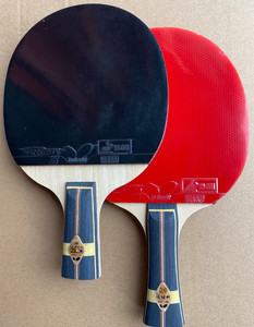 蝴蝶超级张继科zlc乒乓球拍,七层底板加碳素,双面都黏蝴蝶大