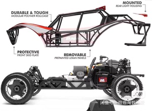 进口hpi baja 5b sx5 海妖山妖猪笼架加钱强尼龙