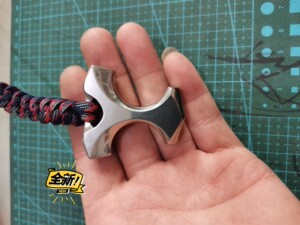 tc21钛合金 线切割指虎 挂件钛合金手把件 纯手工