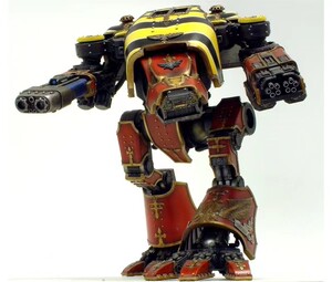 战锤40k 战犬级泰坦 帝国狗泰  带双管激光武器   一对