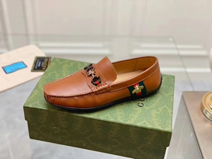 7815古驰gucci男士休闲豆豆鞋 商务驾车鞋 一脚蹬真皮懒人