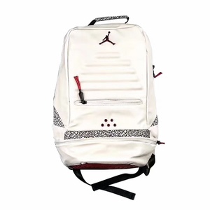 jordan 乔丹 aj3 爆裂纹白水泥 复古背包书包