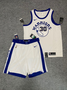 库里 白袜子 勇士队 球衣 短裤 xl码 全新带吊牌  支持