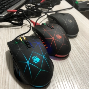 双飞燕血手幽灵q81鼠标带侧键可调速游戏电竞鼠标