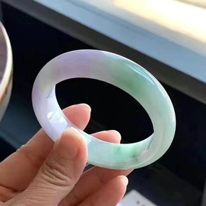 【带证书】正品翡翠手镯翠色老坑冰糯种玉手镯女玉石玉镯子送礼