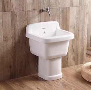 【toto】拖布池陶瓷拖把池阳台拖把盆拖把槽斗洗墩布池