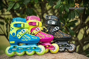 全新乐秀KX2轮滑鞋溜冰鞋直排轮旱冰鞋男女儿童可调溜冰鞋