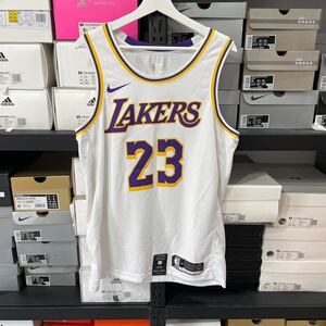 nike nba 湖人洛杉矶詹姆斯23号白色特价球衣