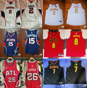 nba定制球衣 老鹰队约翰逊霍华德科沃尔蒂格diy篮球服背心